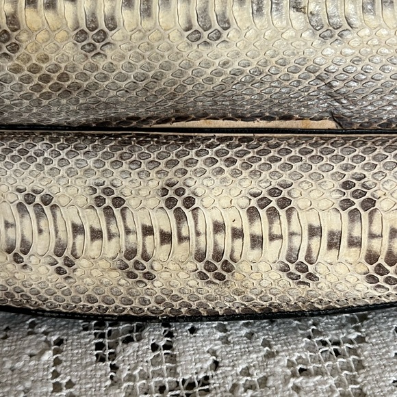 Vintage 1920s Snakeskin Large Clutch - Picture 3 of 6